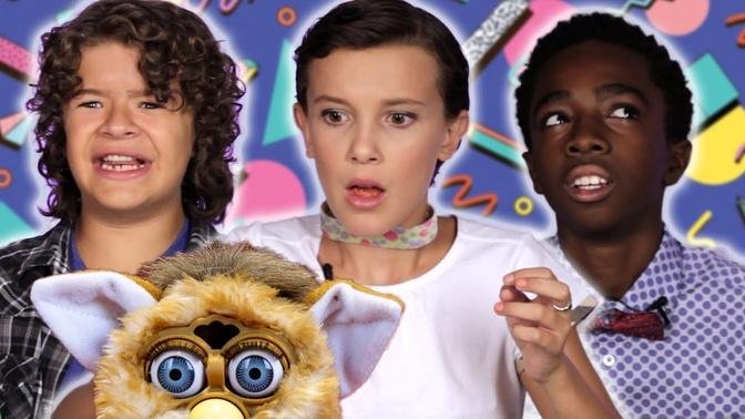 The Cast of "Stranger Things” Review Retro Toys