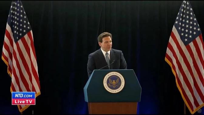LIVE: Florida Governor DeSantis Speaks at Ronald Reagan Presidential Library