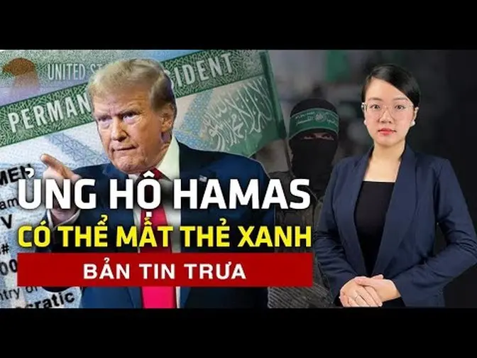 Donald Trump muốn trục xuất sinh viên biểu tình ủng hộ Palestine - 60 Giây Tinh Hoa TV