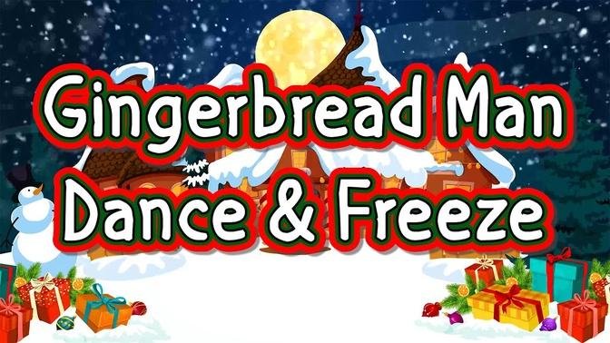 Gingerbread Man Dance and Freeze | Jack Hartmann | Holiday Freeze Dance