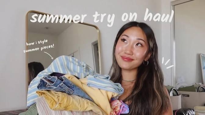 summer try on haul (cute dresses, cargo pants, shorts & more!) | Videos ...