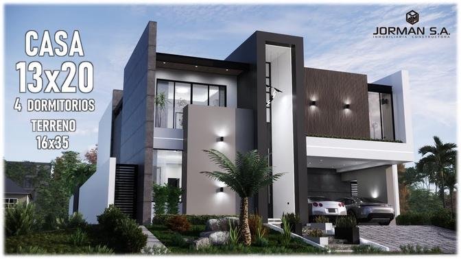 House Design   Modern House Design   13x20m 2 Storey   4 Bedrooms