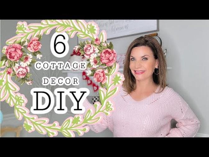🌿6 DIY ((EASY)) SPRING COTTAGE DECOR SHABBY CHIC CRAFTS + ROSES 🌿 Olivia's Romantic Home DIY