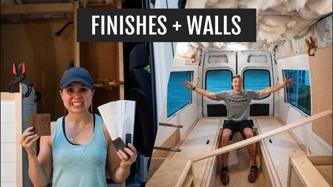 Van Conversion Finishes + Walls | Van Build Series