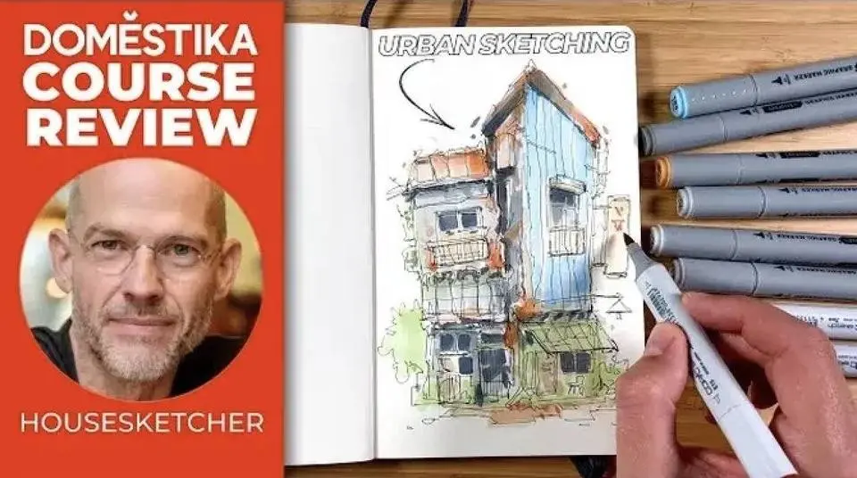 快速提高您的城市素描能力——阿尔伯特·基弗 (Albert Kiefer)‘房屋素描师’