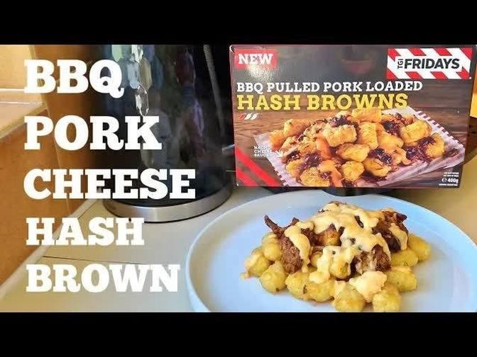 New TGI Fridays BBQ PULLED PORK LOADED HASH BROWNS & CHEESE Review