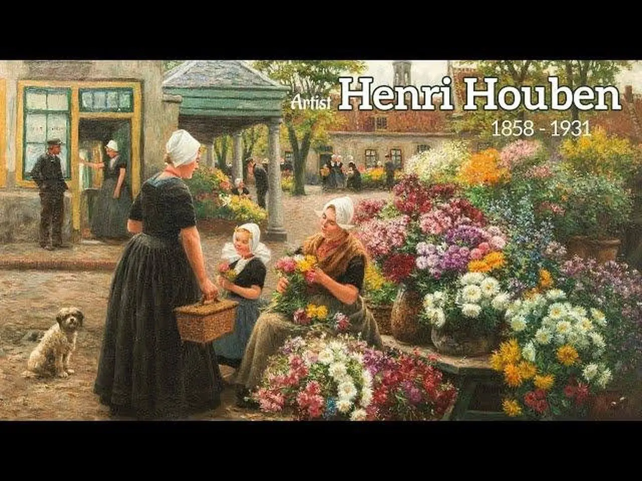 比利時風俗畫家 (Genre Painter) Henri Houben (1858 - 1931)