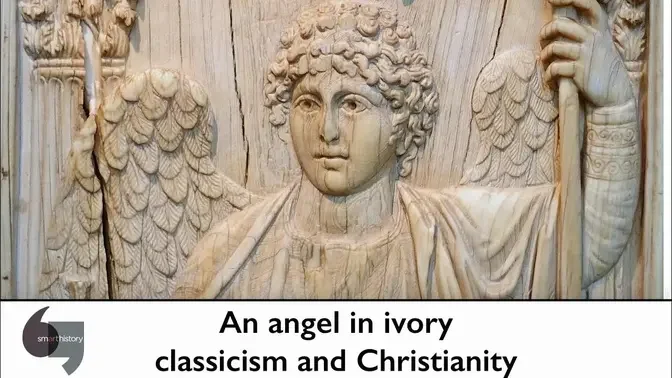 象牙古典主义和基督教中的天使An angel in ivory classicism and Christianity