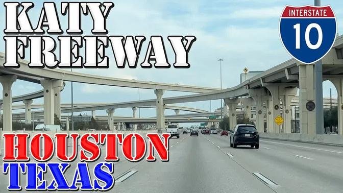 I-10 East - Katy Freeway - World's WIDEST Freeway - Houston - Texas ...