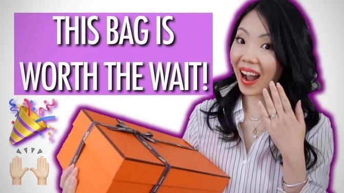 FIRST HERMES BAG UNBOXING OF THE YEAR *FINALLY!* Waited over 2 years for this bag | FashionablyAMY