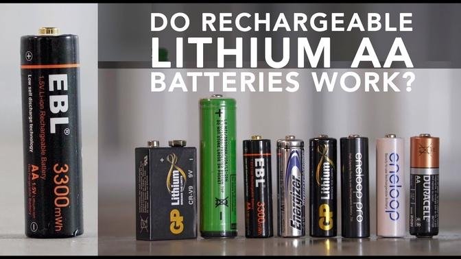 New rechargeable lithium AA batteries tested against eneloop one-use ...