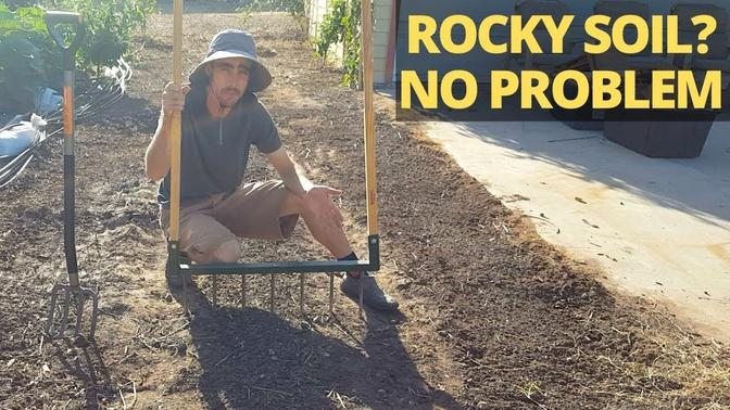 No-Till Garden Beds in Hard Rocky Soil