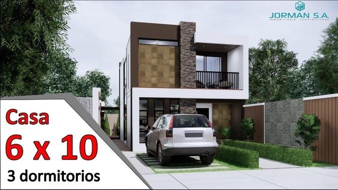 modelo de casas de dos pisos *(Casa 6x10 metros)