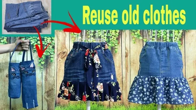 Old Clothes Reuse Recycle ideas || Jeans Handmade Things | ART Thao162