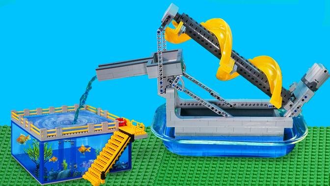 How To Build Lego Technic Water Pump | Videos | Brick Rising | Gan Jing ...