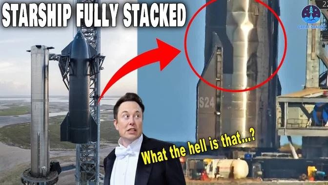 SpaceX Starship fully stacks for the 1st time in 6 months but Ship 24 looks like TROUBLE...