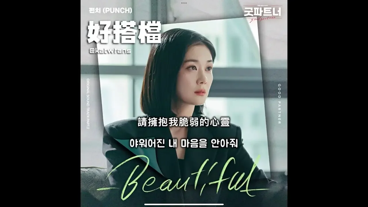 【中韓歌詞Lyrics /가사】 Punch-Beautiful 美/펀치-Beautiful #好搭檔OST PART.2 /굿파트너OST PART.2