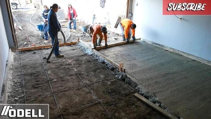 Pouring a Concrete Garage Floor! CRACKED AND RAISED!