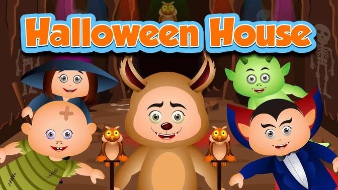 Halloween House Game For Kids | JamJammies | Haunted House Puzzle | Five Little Babies