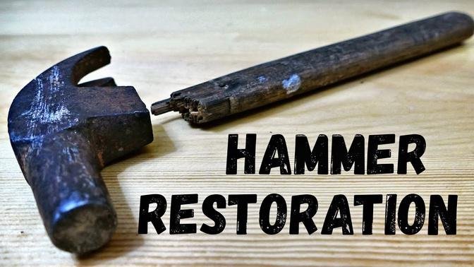 Old Rusty Farrier Hammer Restoration.