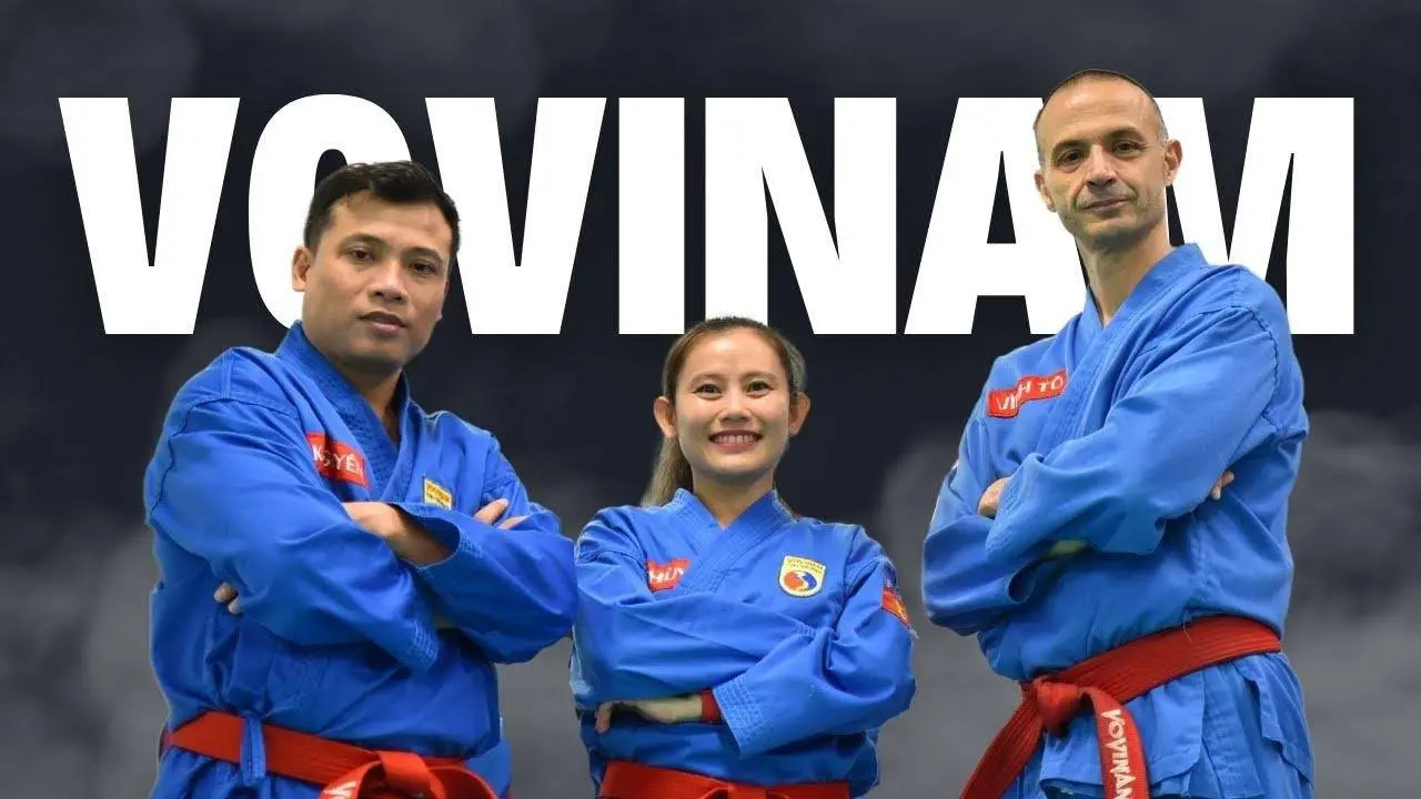 Training with masters Huynh Khac Nguyen and Mai Thi Kim Thuy