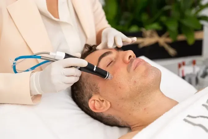 Dubai's Top Hydrafacial: Unveiling Men's Power?