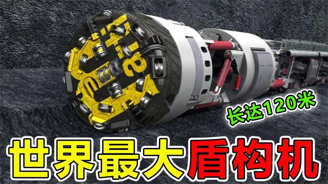 世界上“最大盾構機”長120米直徑17.6米，重達5000噸，1年挖穿喜馬拉雅山#超級工廠#大腦洞記事#世界之最#top10 #腦洞大開#科技#科普#盾構機#機械#怪手