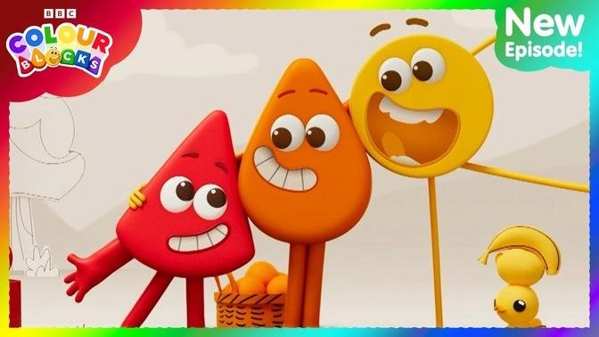 Red and Yellow Meet Orange _ Kids learn colours! _ Series 1, Ep 11 _ @Colourblocks