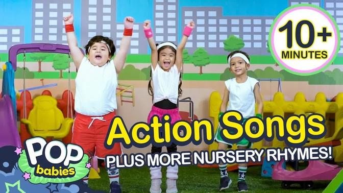 Action Songs + More Nursery Rhymes | Non - Stop Compilation | Pop Babies
