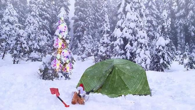 Winter Snow Camping - Christmas Special! | Winter Camping in Snowy Mountains