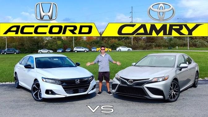 REFRESHED RIVALRY -- 2021 Honda Accord vs. 2021 Toyota Camry: Comparison