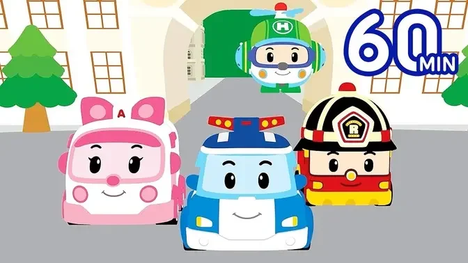 Robocar POLI Popular Nursery Rhymes Top 20 _ Kids Songs Medley _ Robocar POLI - Nursery Rhymes.