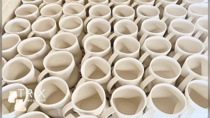 Handmade Pottery  Birth of the Wobbly Mugs   Part 1 by Trix Magosara  Pottery