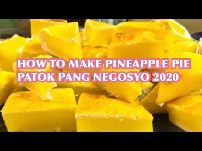 How to make PINEAPPLE PIE/ PWDE PANG NEGOSYO /easy to make /homemade