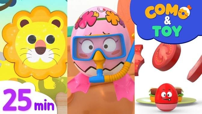 Como | Puzzle Series 25min | Learn colors and words | Como Kids TV