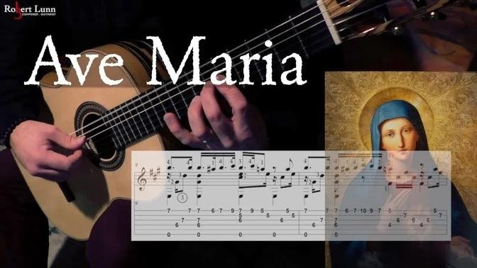 AVE MARIA - Franz Schubert - with TAB - Classical Guitar | Videos ...