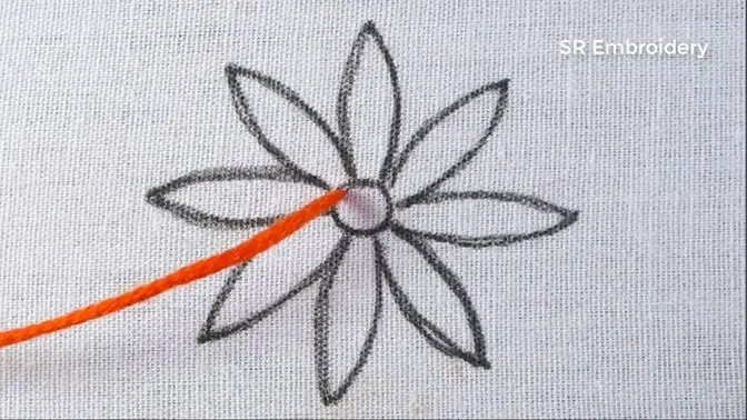 Beautiful Hand Embroidery Super Easy & Simple Flower Design New Fancy Flower Embroidery Tutorial