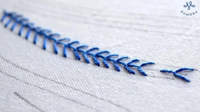 fly stitch embroidery tutorial