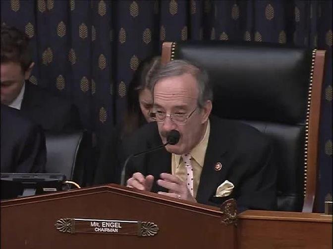 05.22.19 Chairman Engel's Remarks on the Trump Administration’s Strategy in Syria Hearing