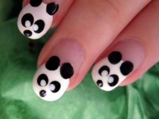 5. "Simple Panda Nail Art Designs" - wide 6