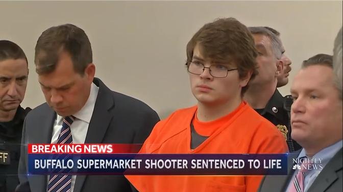 Buffalo Mass Shooter Given Ten Life Sentences In Prison