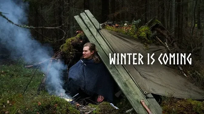 3 Day Solo Bushcraft: CATCH & COOK on a Nordic Island