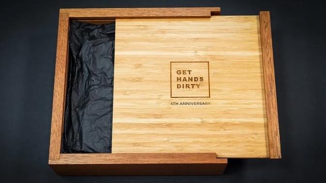 Wooden Box With Sliding Lid // Mystery Box GIVEAWAY