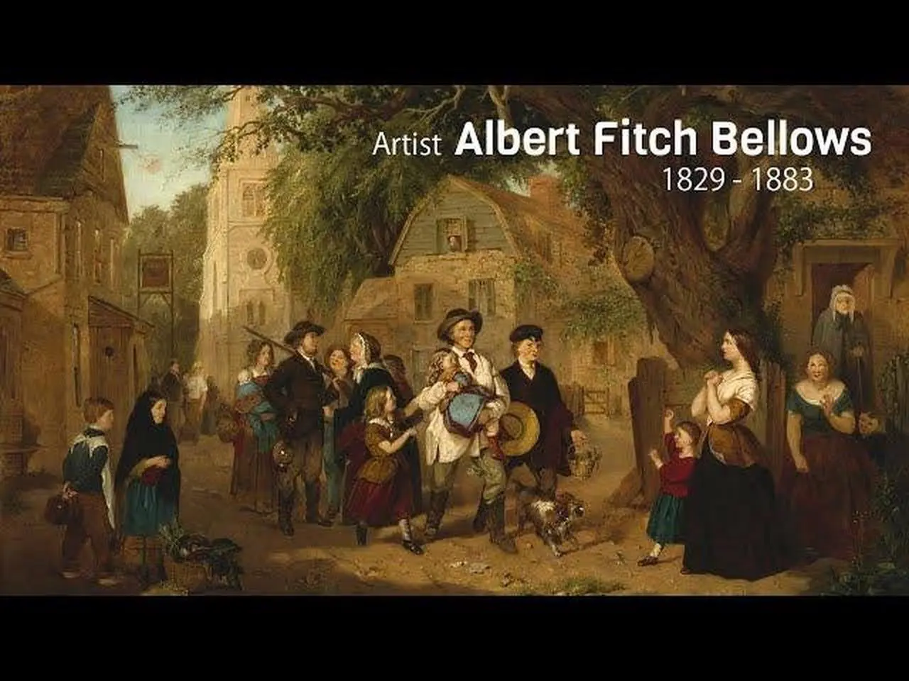 美國風景畫家 阿爾伯特·菲奇·貝洛斯 Albert Fitch Bellows (1829 - 1883)