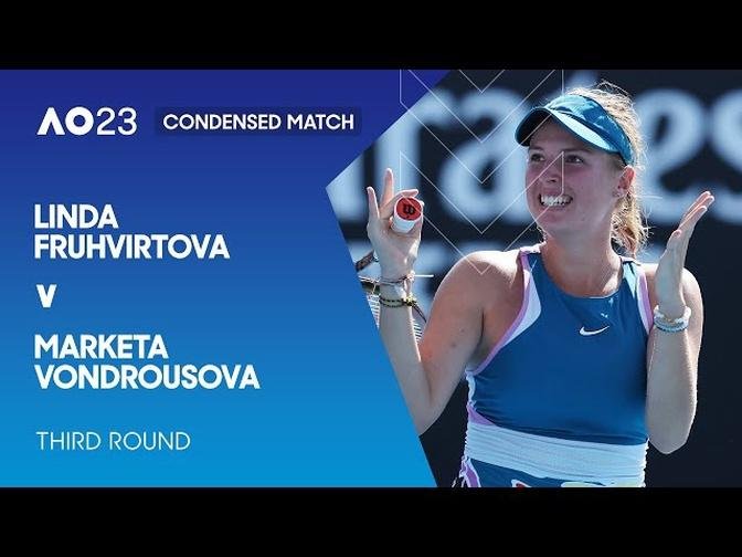 Linda Fruhvirtova v Marketa Vondrousova Condensed Match _ Australian Open 2023