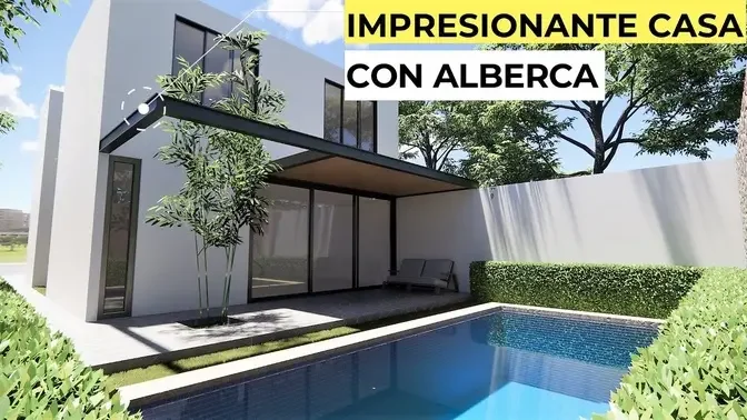 IMPRESIONANTE CASA CON ALBERCA | PLANO DE CASA