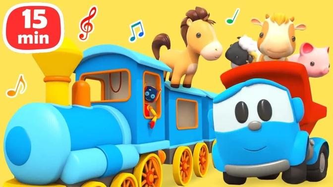 Sing with Leo the Truck! The Animals' song for kids & cartoons. Nursery rhymes & songs for kids.