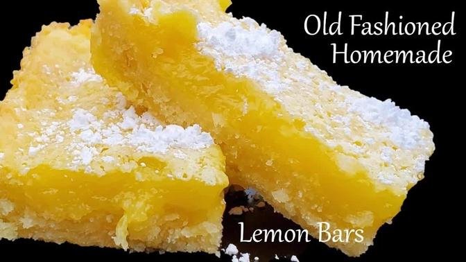 Old Fashioned Lemon Bars from Scratch, Tart and Tasty Lemon Lovers