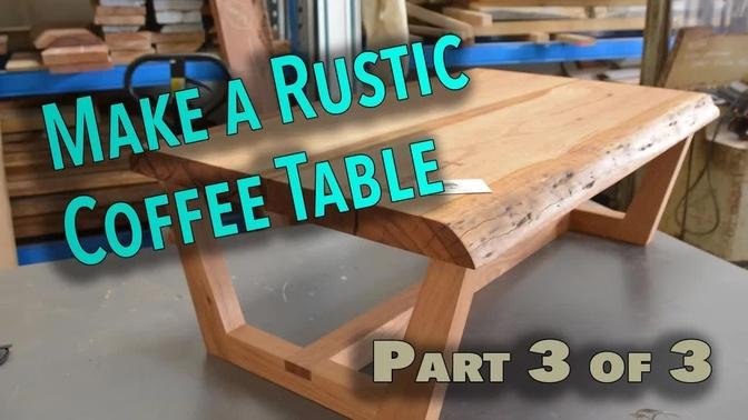 How to make a rustic live edge coffee table Part 3 - The bowties and finish (Awesome Coffee Table)