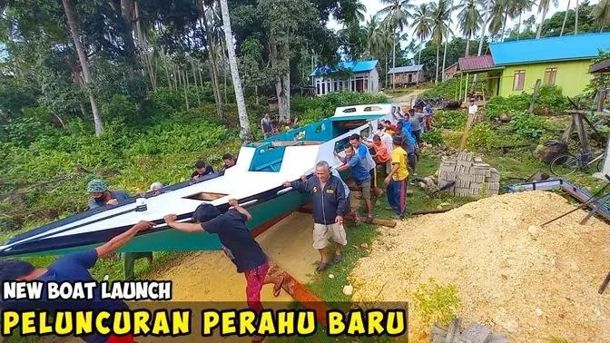 wooden boat launch